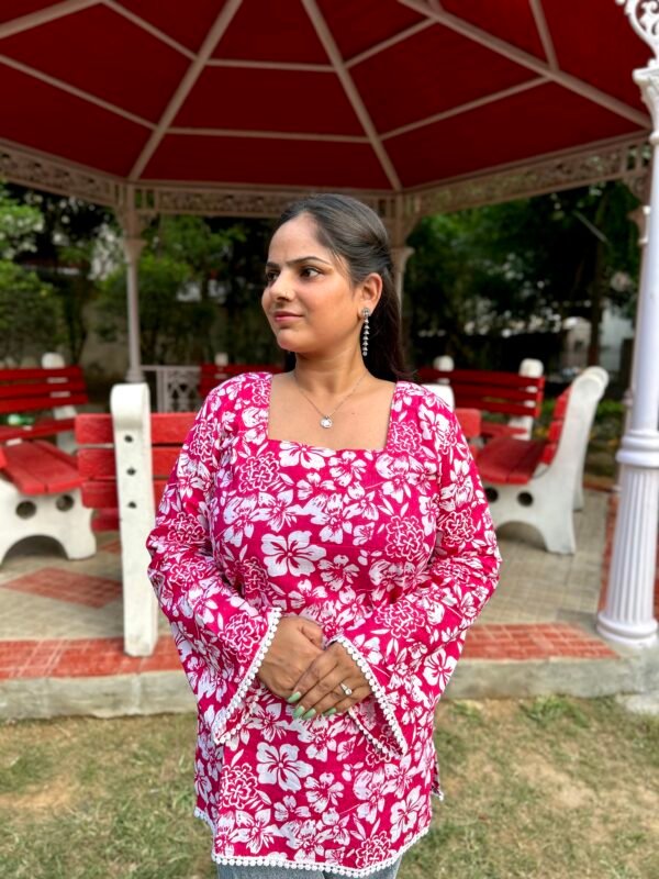 Rang-e-Gul Floral Cotton Kurti
