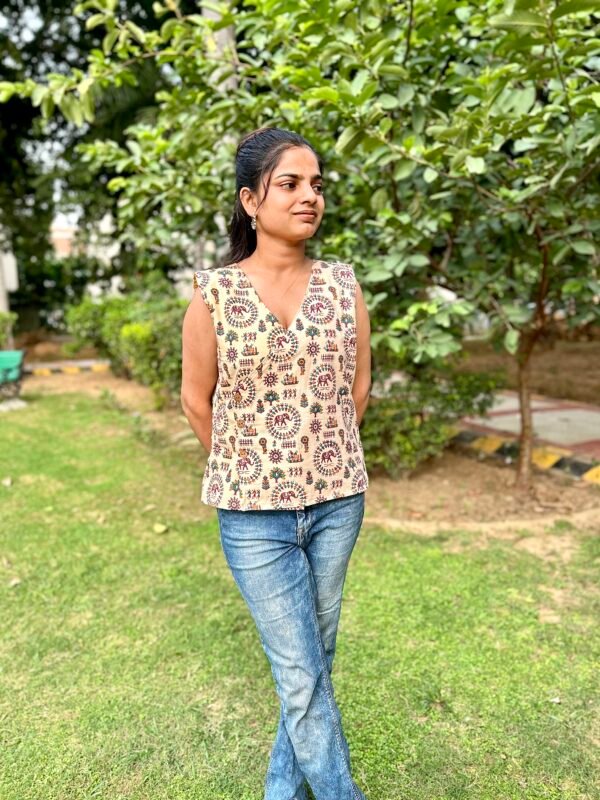 Saanjh Heritage Cotton Top